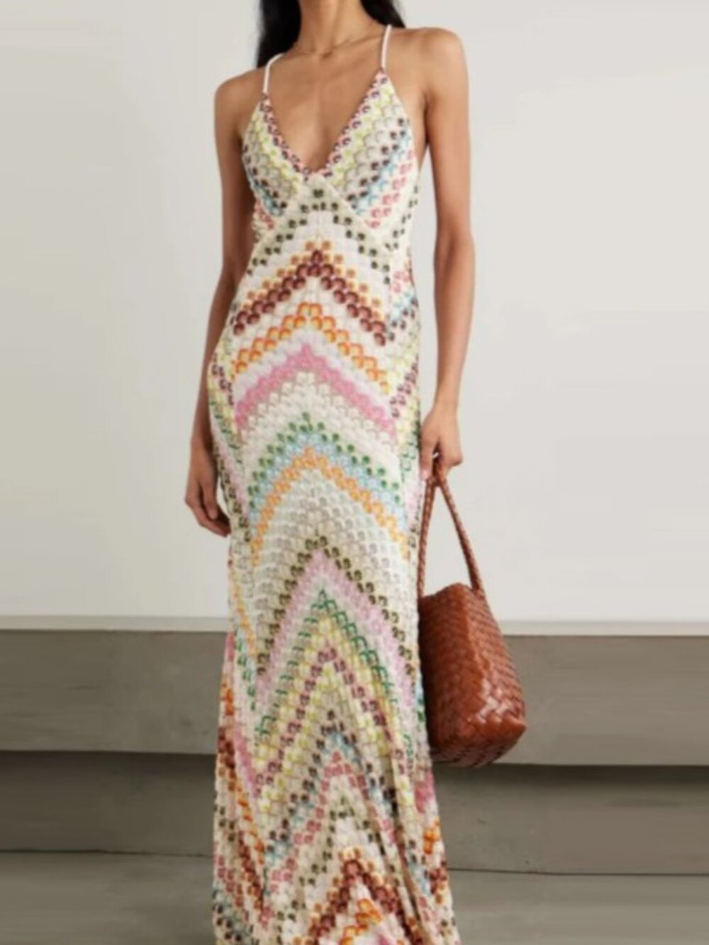 Zimmermann Colorful Striped Strapless Maxi Dress